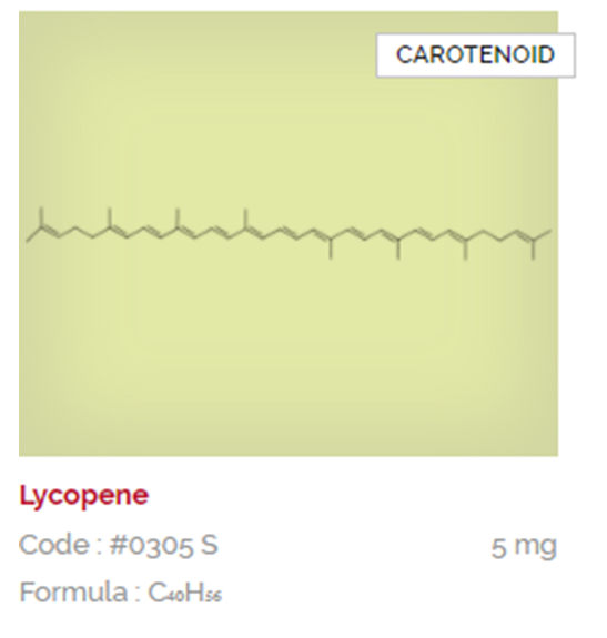 Lycopene Carotenoid Botanical Reference Material